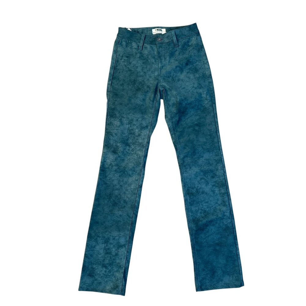 NEW Rock & Roll Denim Highrise PU Leather Bootcut Pants (26x34)